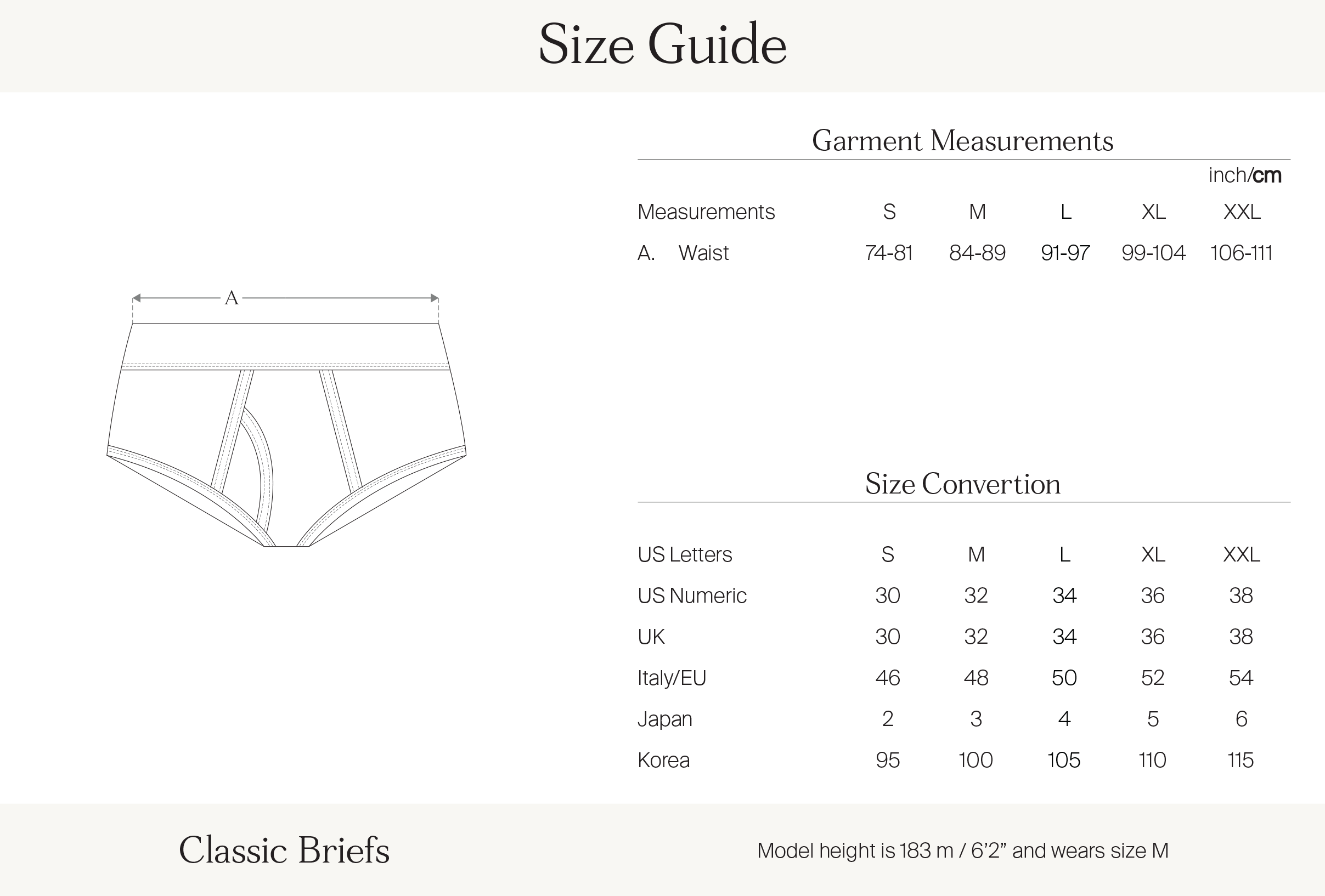 Classic Briefs, men's underwear