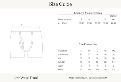 Low Waist Trunk | men’s underwear | håndværk