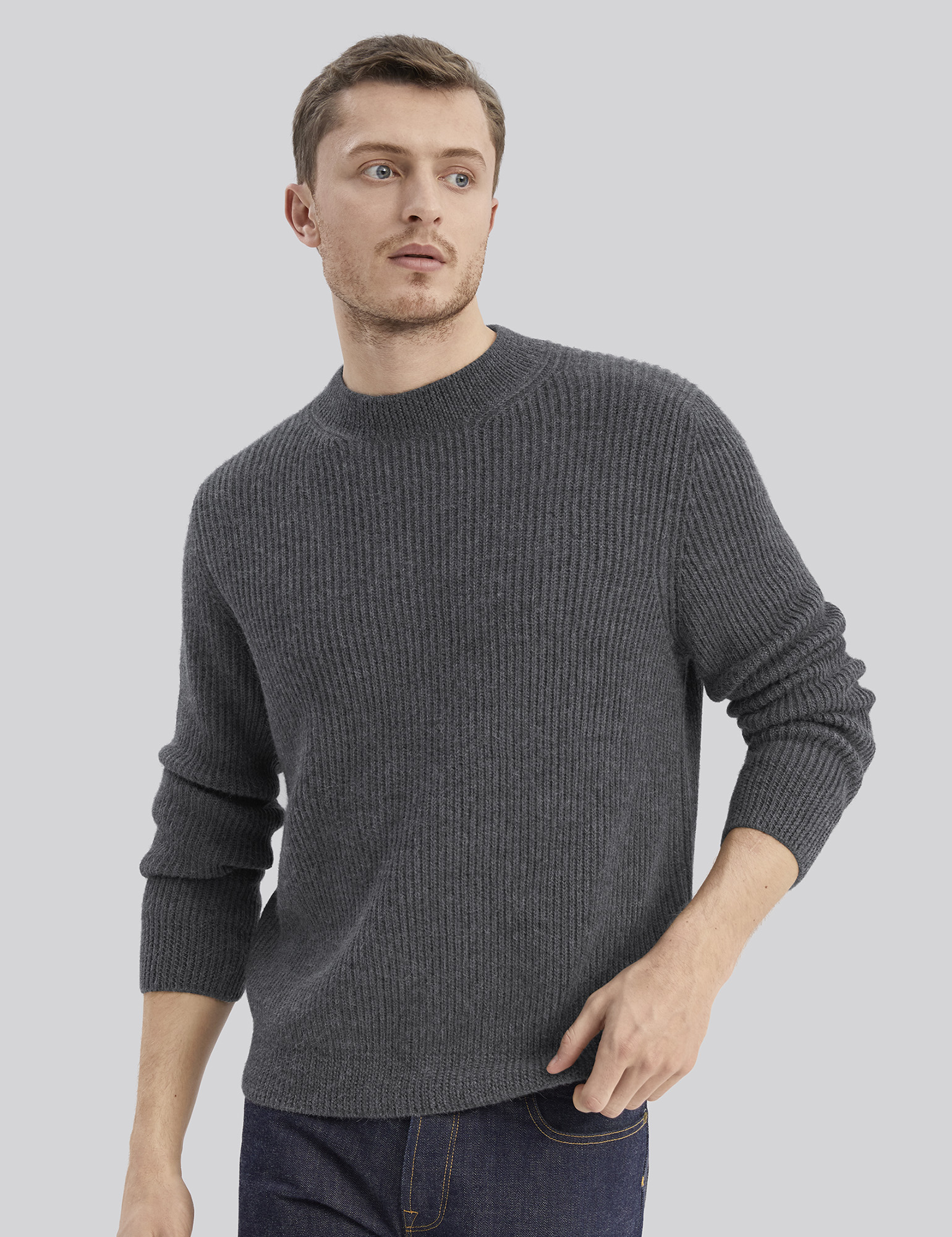 Ribbed Alpaca Sweater | men’s knits | håndværk